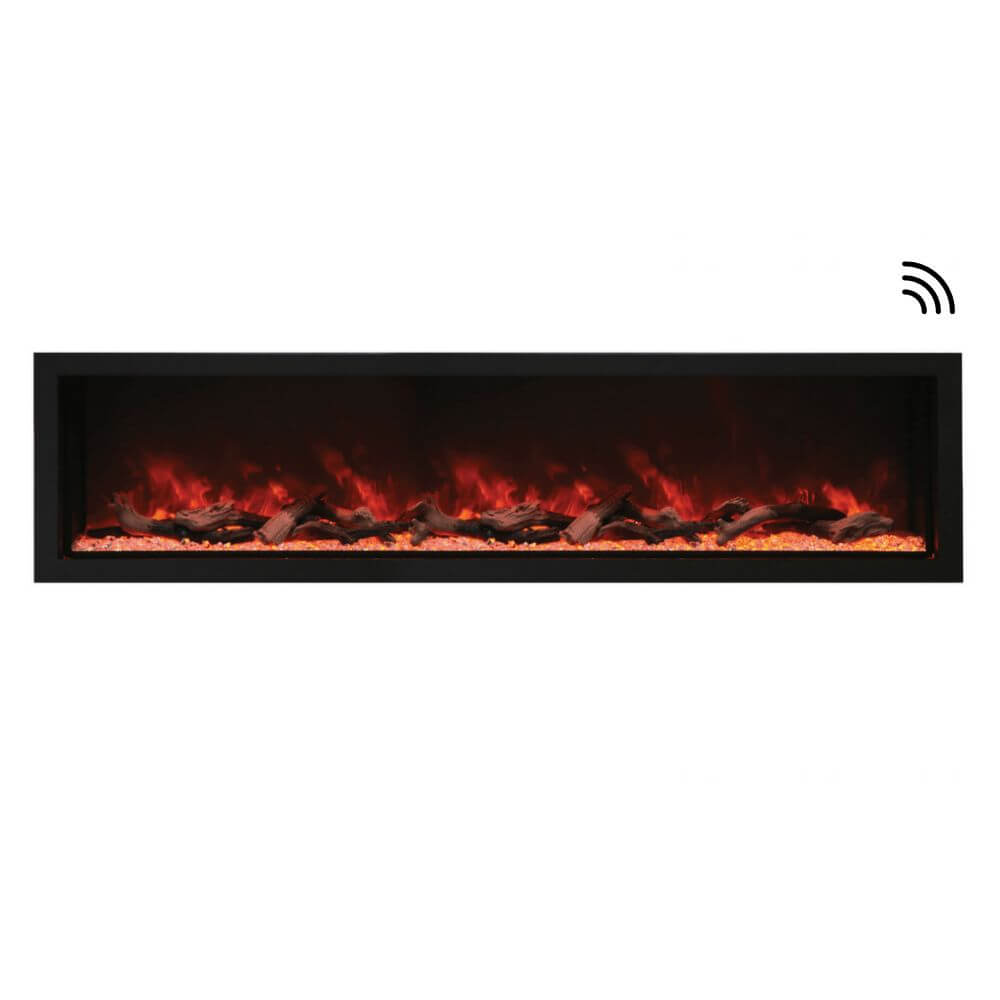 Amantii Panorama XT 88-Inch Indoor/Outdoor Smart Electric Fireplace (BI-88-DEEP-XT)