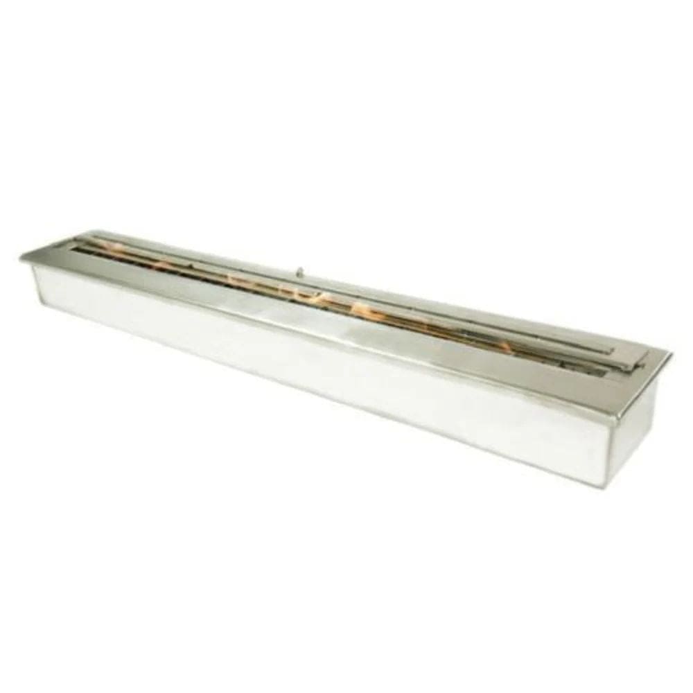 The Bio Flame 48-Inch Indoor/Outdoor Ethanol Fireplace Burner - A fireplace on a white background