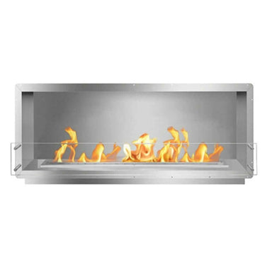 The Bio Flame 60-Inch Firebox SS Built-in Ethanol Fireplace - A fireplace on a white background