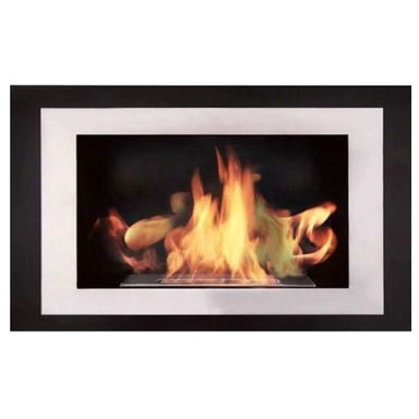 The Bio Flame Lorenzo 45-Inch Built-in/Wall Mounted Ethanol Fireplace - A fireplace on a white background