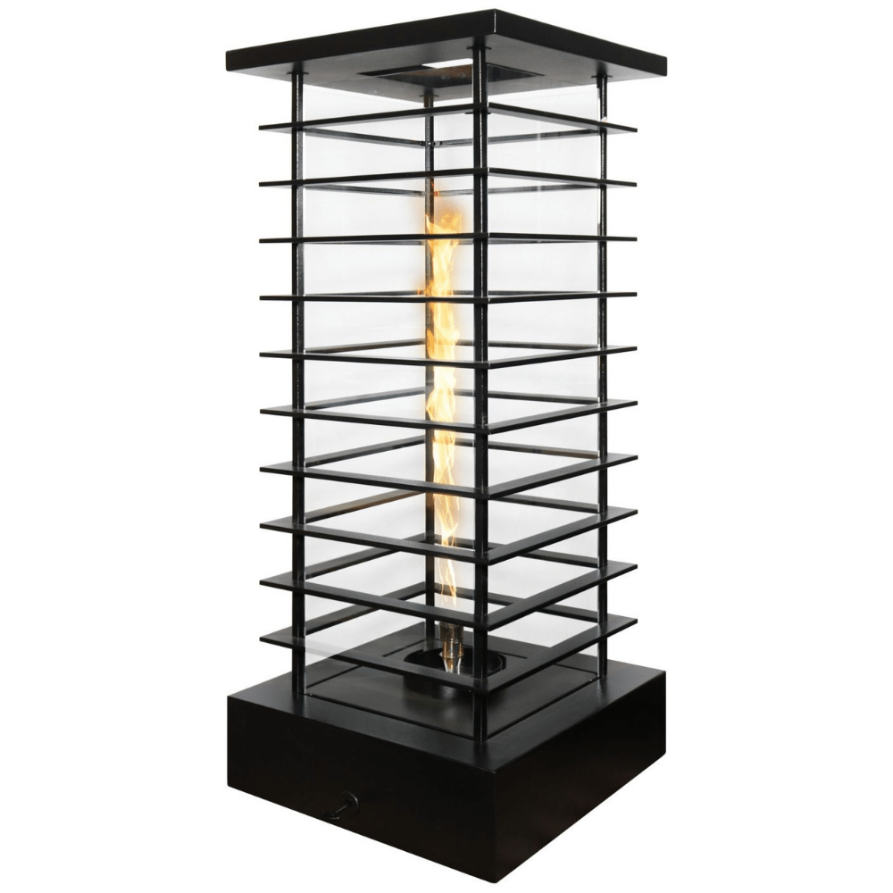 Outdoor Plus High-Rise 72-Inch Tall Fire Tower - Match Lit