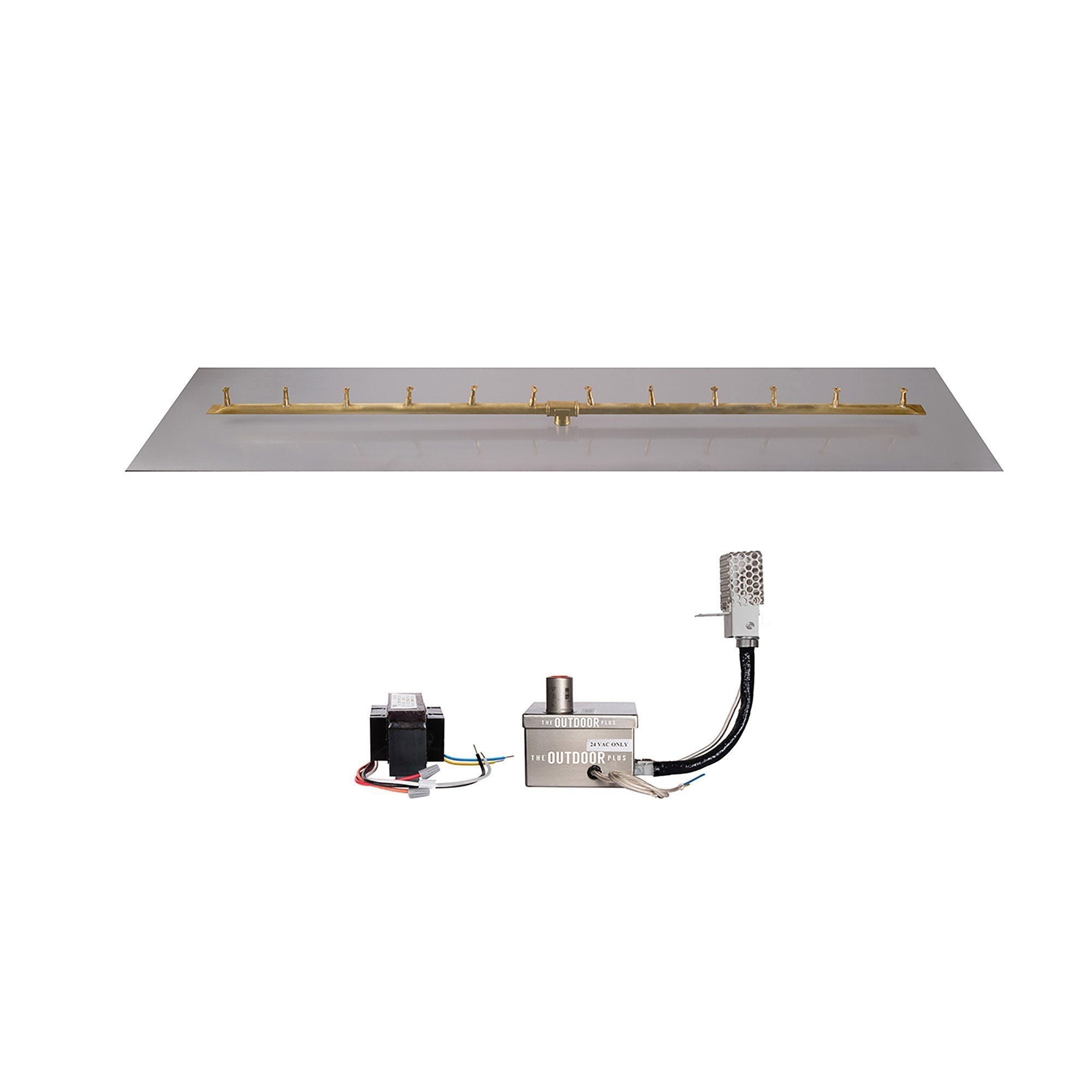 Outdoor Plus Linear Bullet Gas Burner - Electronic, 18 to 84-Inch Long Sizes