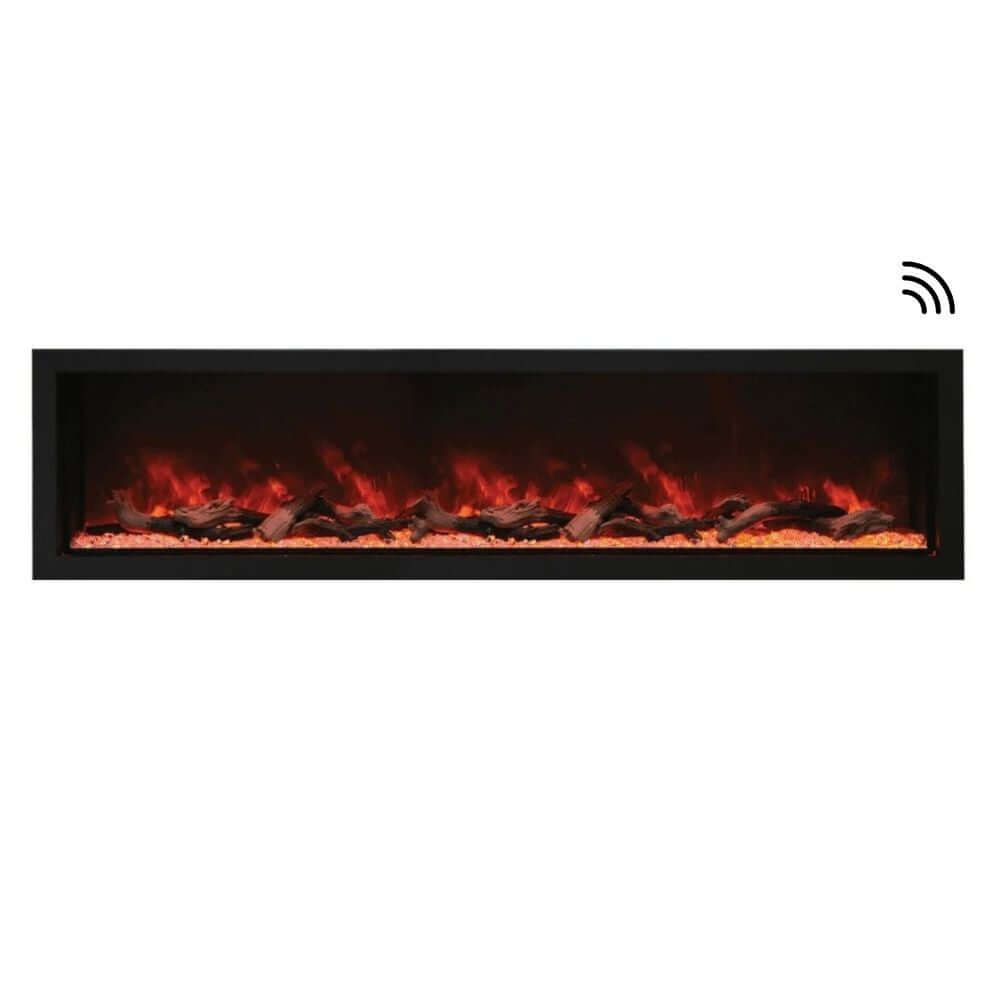 Amantii Panorama SLIM 88-Inch Built-in Indoor /Outdoor Smart Electric Fireplace (BI-88-SLIM)