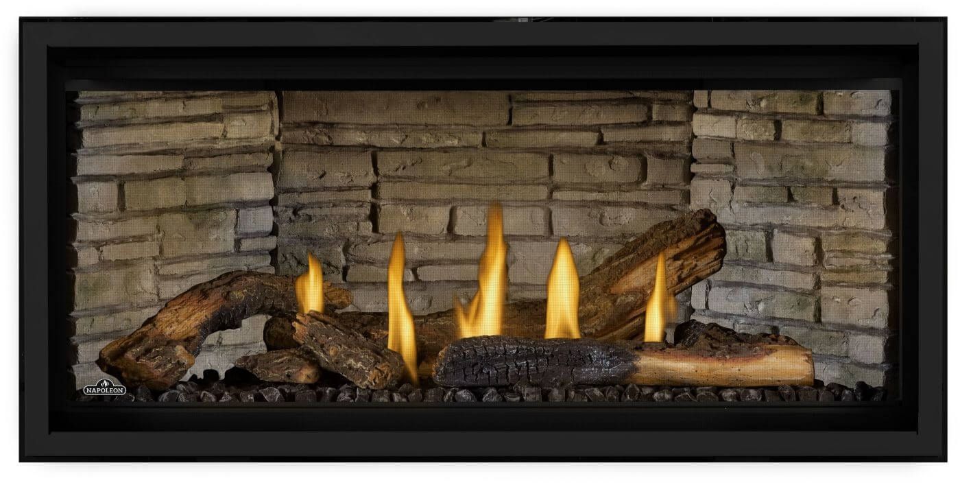 Napoleon Ascent™ Linear Premium Direct Vent Gas Fireplace - with logs