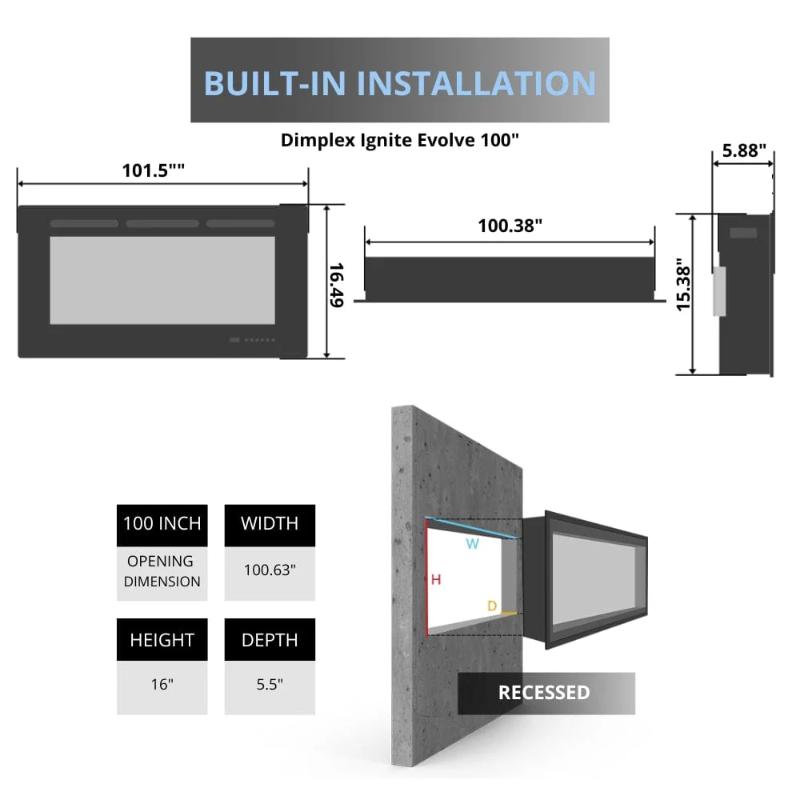 Dimplex Ignite Evolve Built-In Electric Fireplace