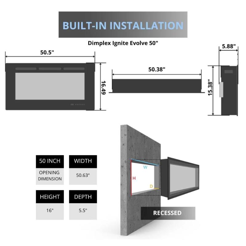 Dimplex Ignite Evolve Built-In Electric Fireplace