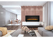 Napoleon Harsten 50 Electric Linear Fireplace - Modern living room with a fireplace and furniture