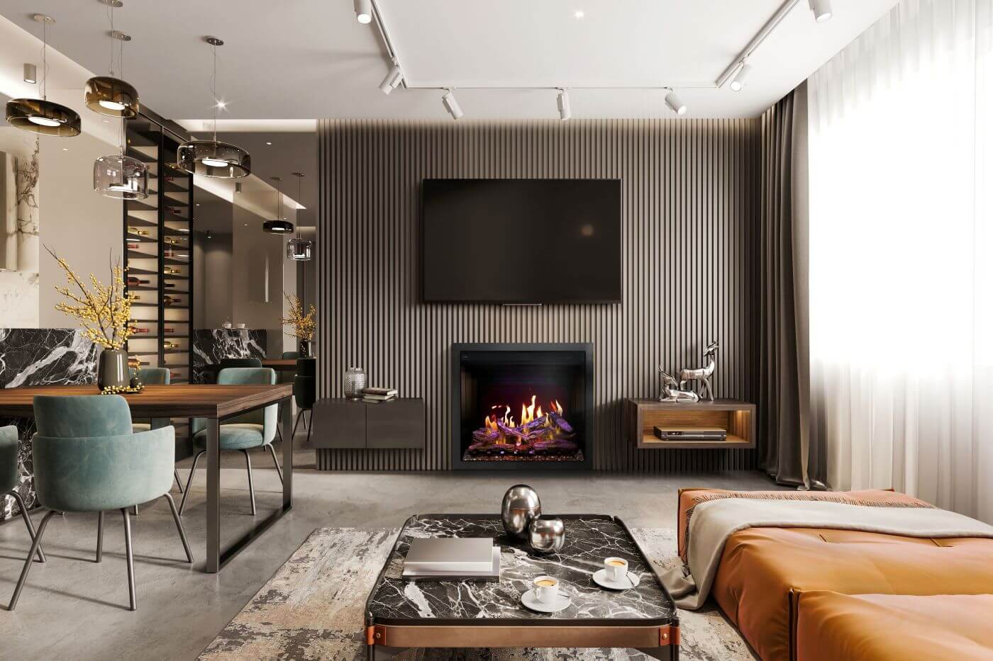 Napoleon Elevation™ X 36 Electric Fireplace with LCD Enhancement