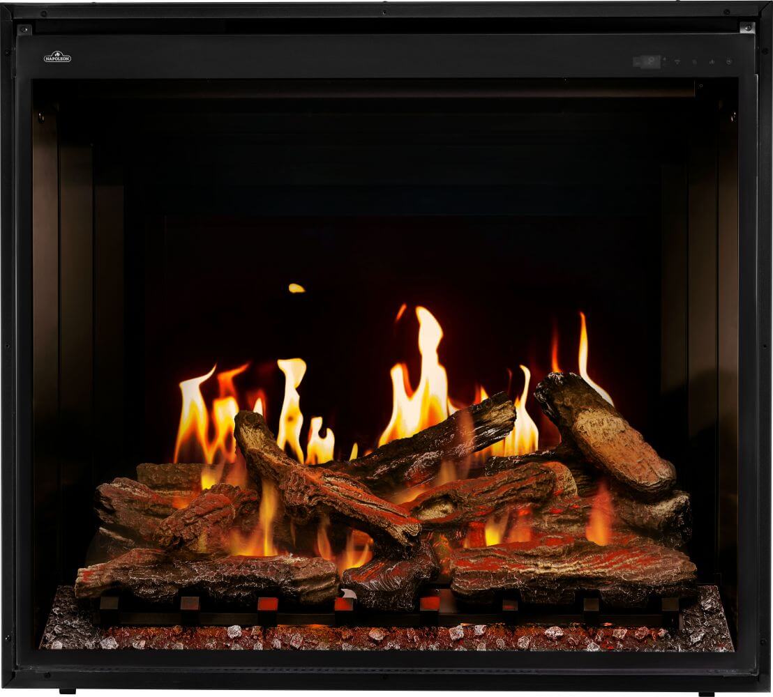 Napoleon Elevation™ X 36 Electric Fireplace with LCD Enhancement - orange flames
