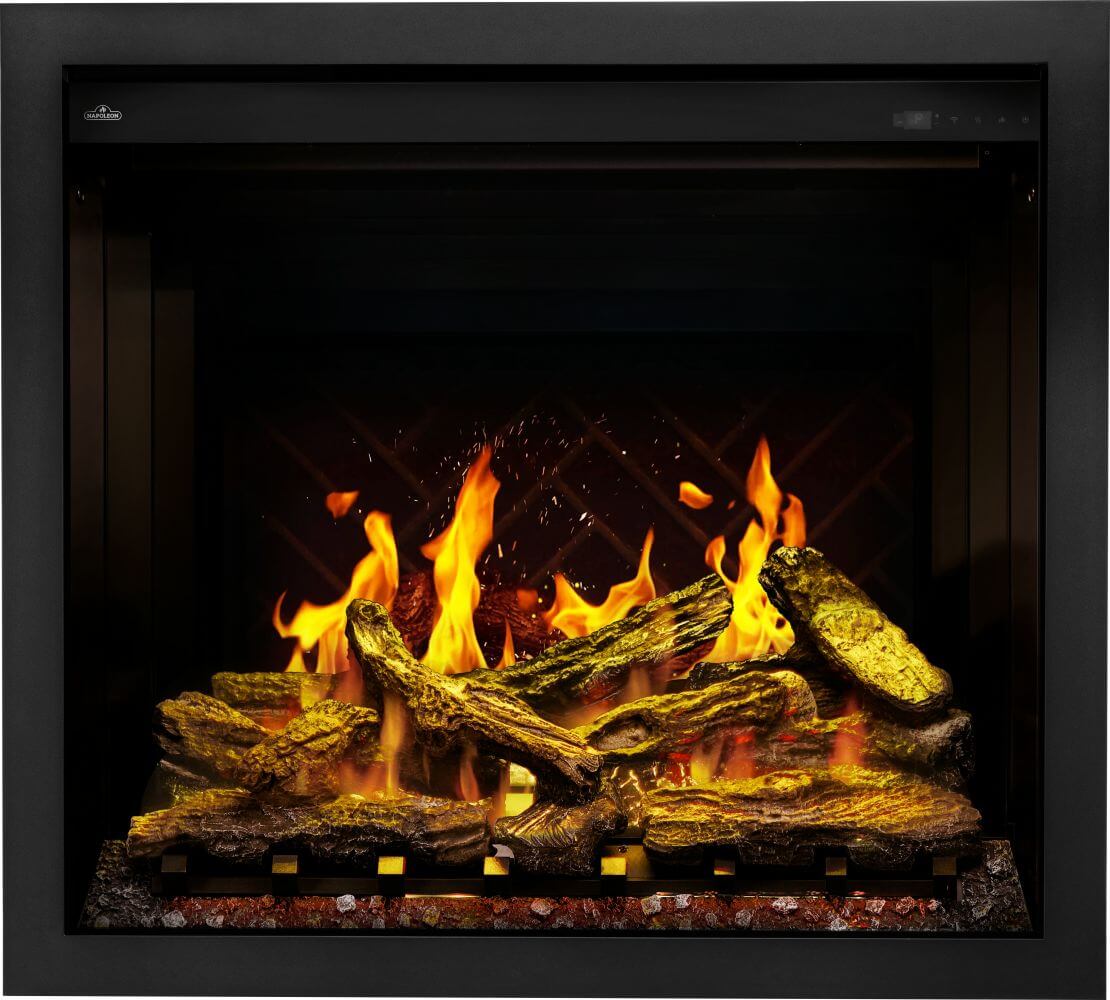 Napoleon Elevation™ X 36 Electric Fireplace with LCD Enhancement - yellow flame