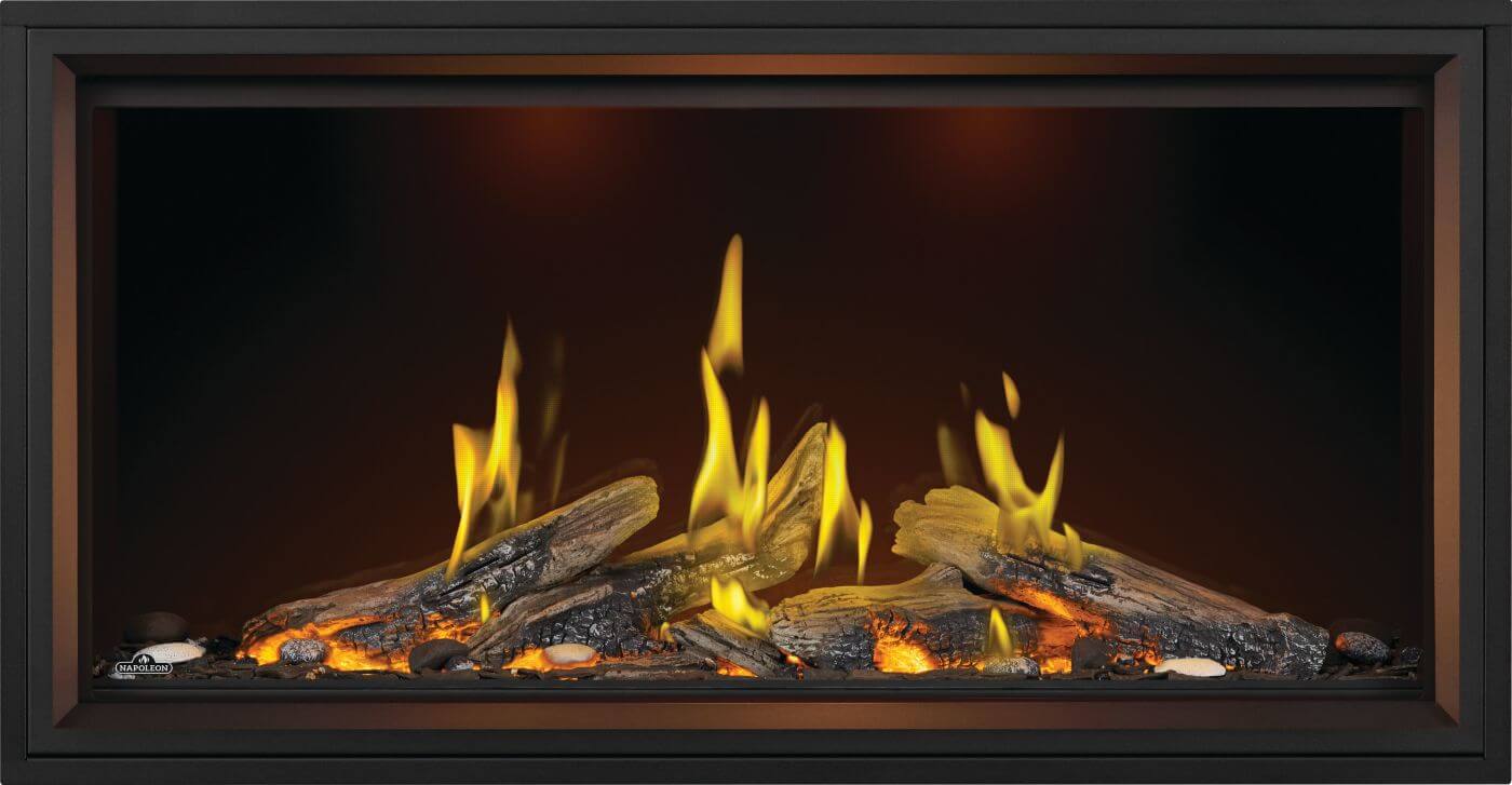 Napoleon Tall Linear Vector with Luminous Logs