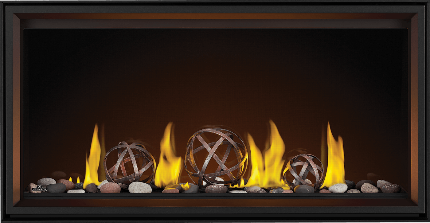Napoleon Tall Linear Vector Direct Vent Gas Fireplace