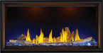 Tall Linear Vector Direct Vent Gas Fireplace - blue flame