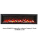 Amantii Symmetry Bespoke Electric Fireplace - An electric fireplace on a white background with descriptive text