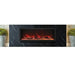 Amantii Panorama XT 40-Inch Indoor /Outdoor Smart Electric Fireplace (BI-40-DEEP-XT) - A sleek black marble electric fireplace.
