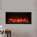 Amantii Panorama XT 40-Inch Indoor /Outdoor Smart Electric Fireplace (BI-40-DEEP-XT) - Wall-mounted fireplace with vibrant red flames.