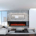 Amantii Panorama XT 60-Inch Indoor/Outdoor Smart Electric Fireplace (BI-60-DEEP-XT) - Modern living room showcasing a stylish fireplace and pristine white furniture.
