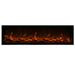Amantii Symmetry XT Premium Electric Fireplace with Smart Control - A black fireplace on a white background