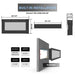 Amantii True View Slimline Smart Electric Fireplace - 60" Fireplace dimensions on a white background