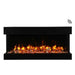 Amantii True View Slimline Smart Electric Fireplace - A fireplace on a white background with a wifi icon