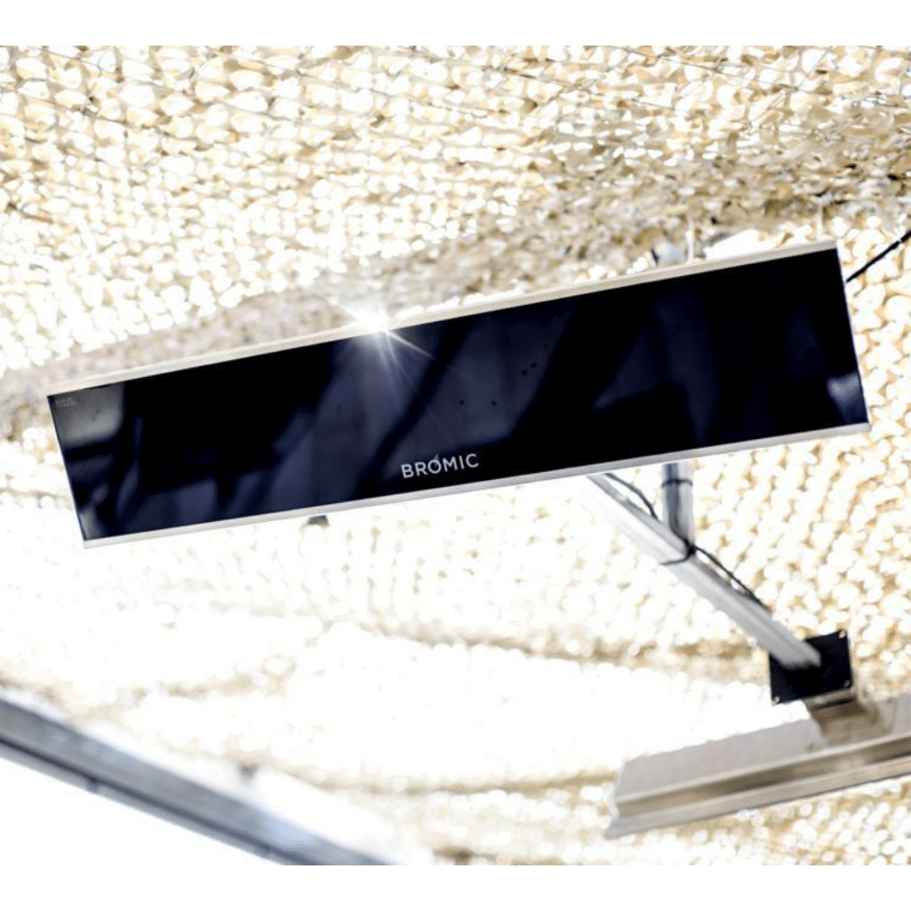 Bromic Platinum 208V Smart-Heat wall-mounted electric heater for outdoor commercial spaces.