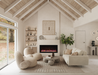Evolution 60″ WiFi Enabled Wall Mounted Electric Fireplace - installed in  house
