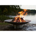 Fire Pit Art Bella Vita 46-Inch Handcrafted Stainless Steel Fire Pit (BV46) - on a lakeside
