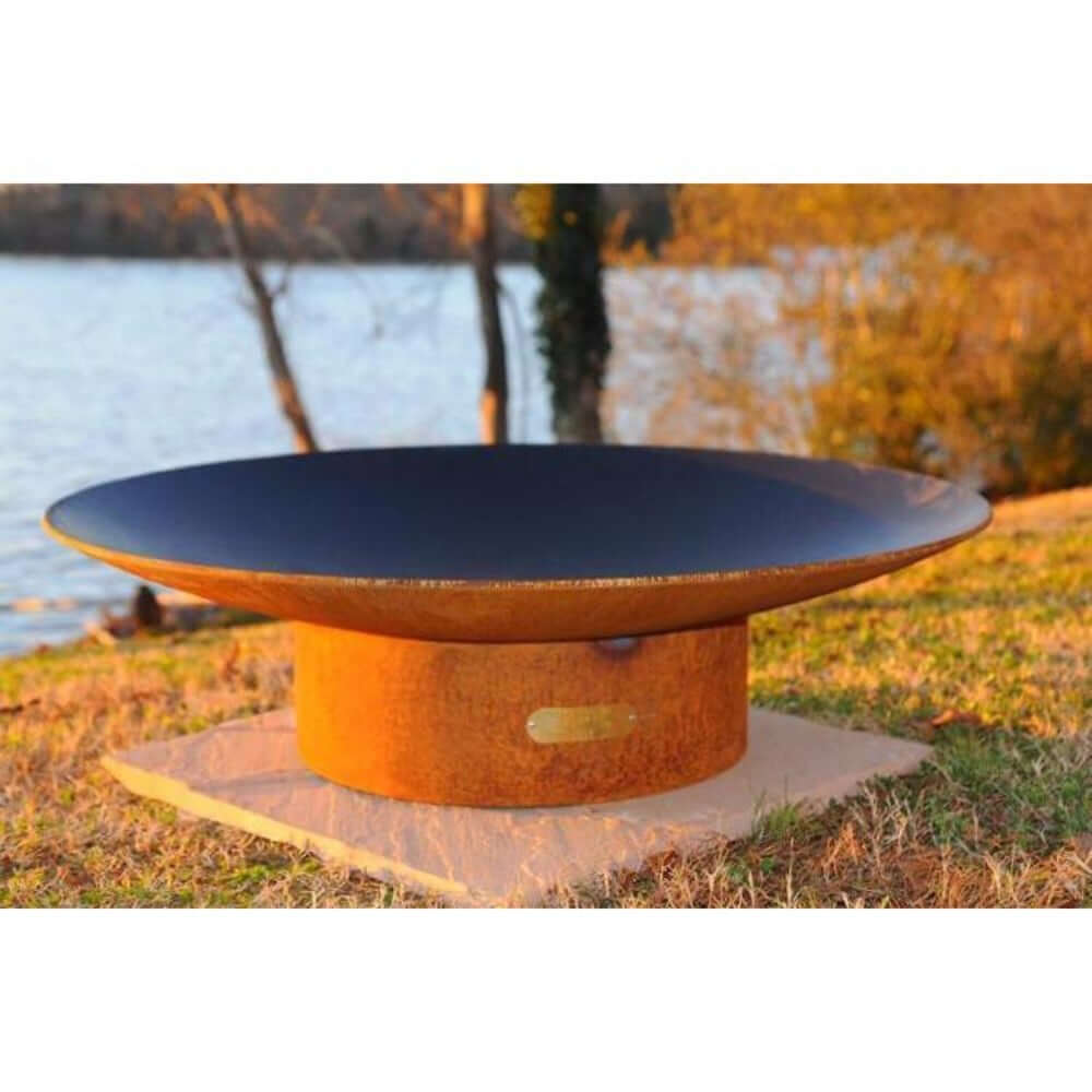 Fire Pit Art Asia 72-Inch Handcrafted Carbon Steel Fire Pit (AS72) - outdoors 