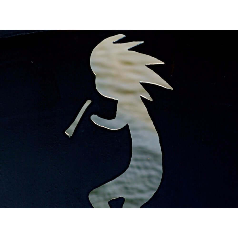 Fire Pit Art Kokopelli 36-Inch Handcrafted Carbon Steel Fire Pit (KO)
