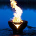 Fire Pit Art Long Horn 36-Inch Handcrafted Carbon Steel Fire Pit (LH) - on blue background