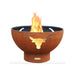 Fire Pit Art Longhorn 36-Inch Handcrafted Carbon Steel Gas Fire Pit