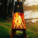 Fire Pit Art Vesuvius 21-Inch Handcrafted Carbon Steel Fire Pit (VES) - outdoors