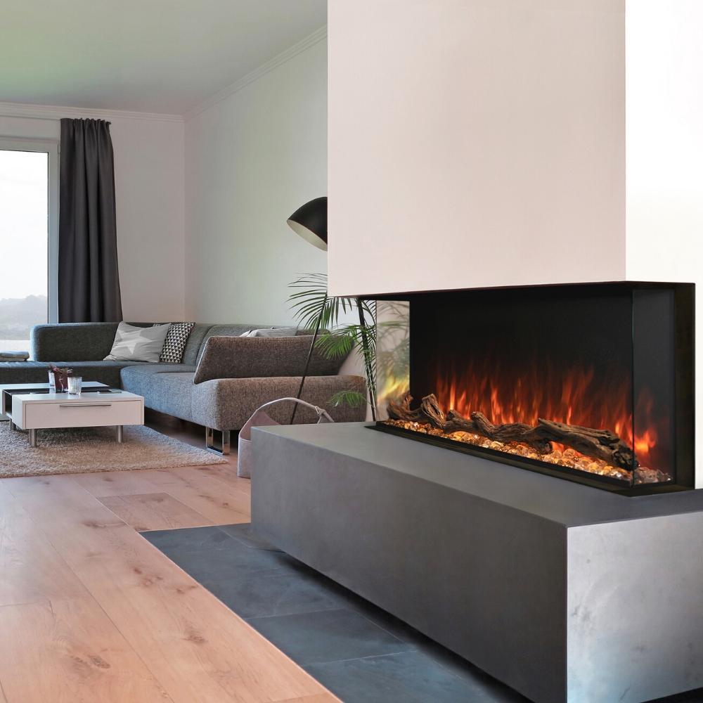 Modern Flames "Landscape Pro Multi" 3-Sided Smart Electric Fireplace, Sizes: 44"- 120"