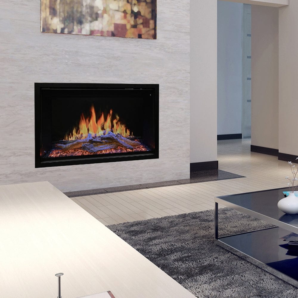 Modern Flames Orion Traditional Built-In Smart Virtual Electric Fireplace with Real Flame Effect