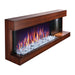 Napoleon Stylus 59-Inch Wall Mounted Electric Fireplace with USB, minimalist design, functional shelf, modern ambiance.