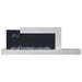 Napoleon Stylus Cara Elite 59-Inch Wall Mounted Smart Electric Fireplace with modern design and sleek shelf.