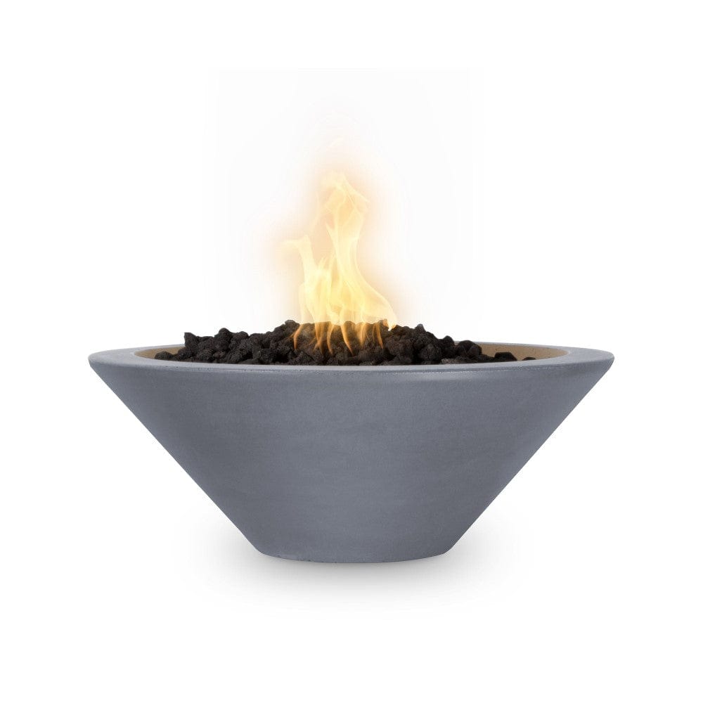 Outdoor Plus Cazo 31-Inch Round Concrete Gas Fire Bowl - Match Lit (OPT-31RFO)