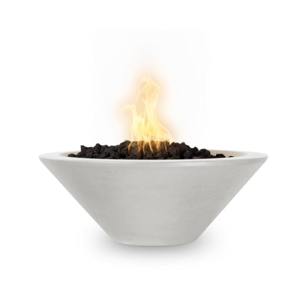 Outdoor Plus Cazo 31-Inch Round Concrete Gas Fire Bowl - Match Lit (OPT-31RFO)