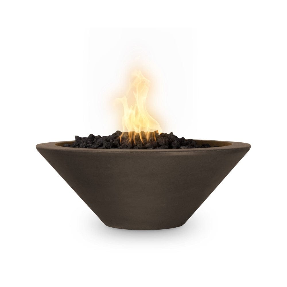 Outdoor Plus Cazo 31-Inch Round Concrete Gas Fire Bowl - Match Lit (OPT-31RFO)
