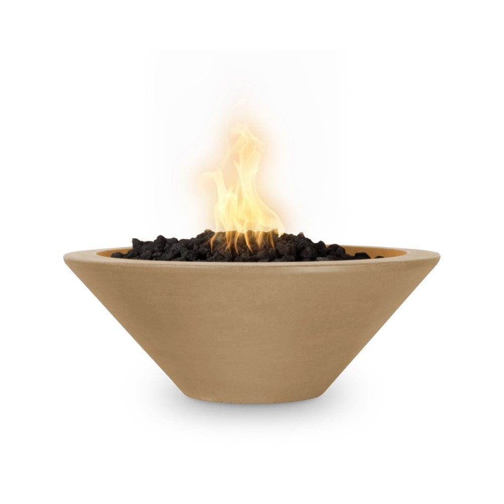 Outdoor Plus Cazo 36-Inch Round Concrete Gas Fire Bowl - Electronic (OPT-36RFOE)