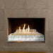 Real Fyre Contemporary 24-Inch Vent-Free Gas Fire Glass Set Insert - rocks with flames 