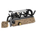 Real Fyre Valley Oak 9500 BTUs Vent-Free Gas Log Set Insert -  black metal with wood