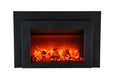 Sierra Flame 30-inch Electric Fireplace Insert - A fireplace in white background.