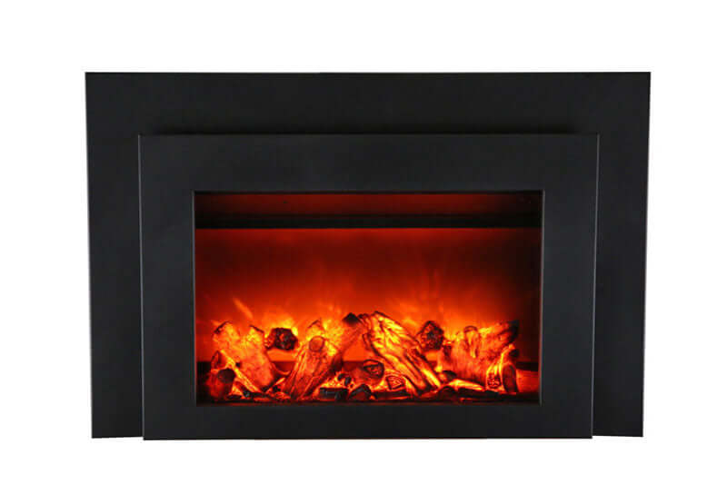 Sierra Flame 30-inch Electric Fireplace Insert - A fireplace in white background.