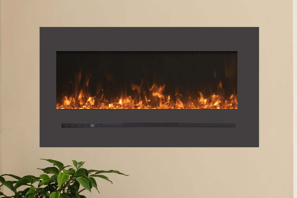 Sierra Flame 40-inch Wall Mount / Recessed Electric Fireplace