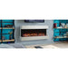 SimpliFire Floating Mantel Kit for Simplifire Scion Electric Fireplace - A stylish electric fireplace serves as a focal point in a beautifully designed living room.