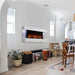 SimpliFire Format Wall-Mounted Electric Fireplace - A sleek modern fireplace in a stylish home interior.