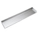 SimpliFire Optional Drain Pan for SimpliFire Forum Outdoor Fireplace - A long rectangular stainless steel tray in white background.
