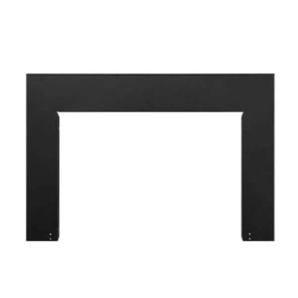 SimpliFire Surround For SimpliFire Electric Fireplace Insert - A black metal frame featuring a square opening in white background.