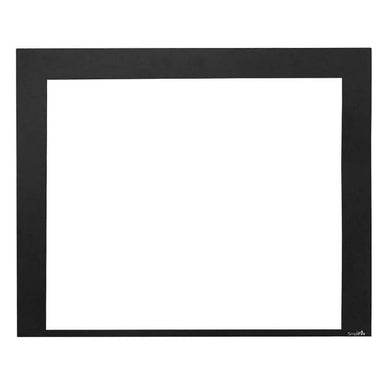 SimpliFire Black Front For SimpliFire Built-In Electric Fireplace - Black frame in white background.